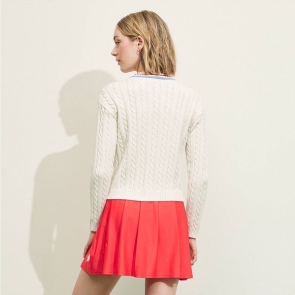 Prince Pickleball X Target Cable Knit Cardigan Sweater NWT - Picture 3 of 6